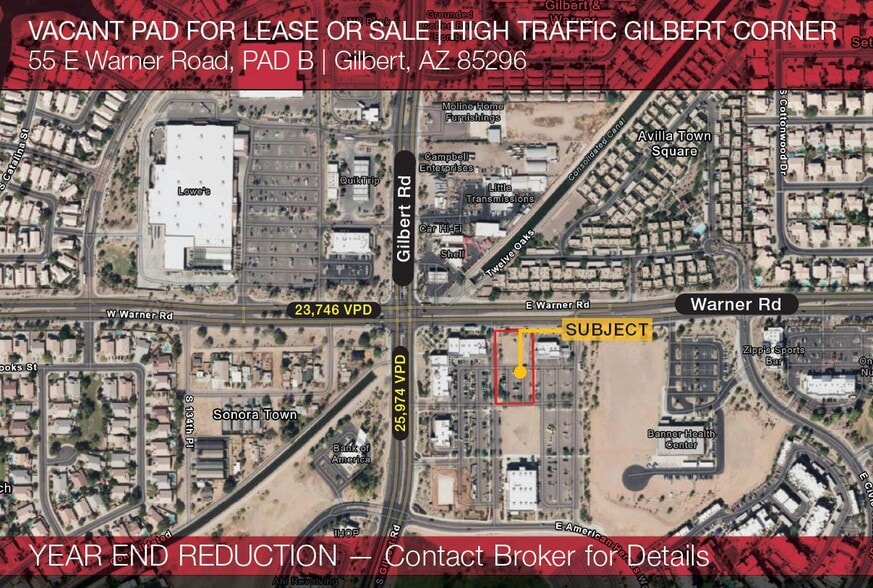 55 E Warner Rd, Gilbert, AZ for lease - Building Photo - Image 1 of 2