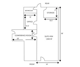 223 NE 5th Ave, Delray Beach, FL for lease Floor Plan- Image 2 of 2