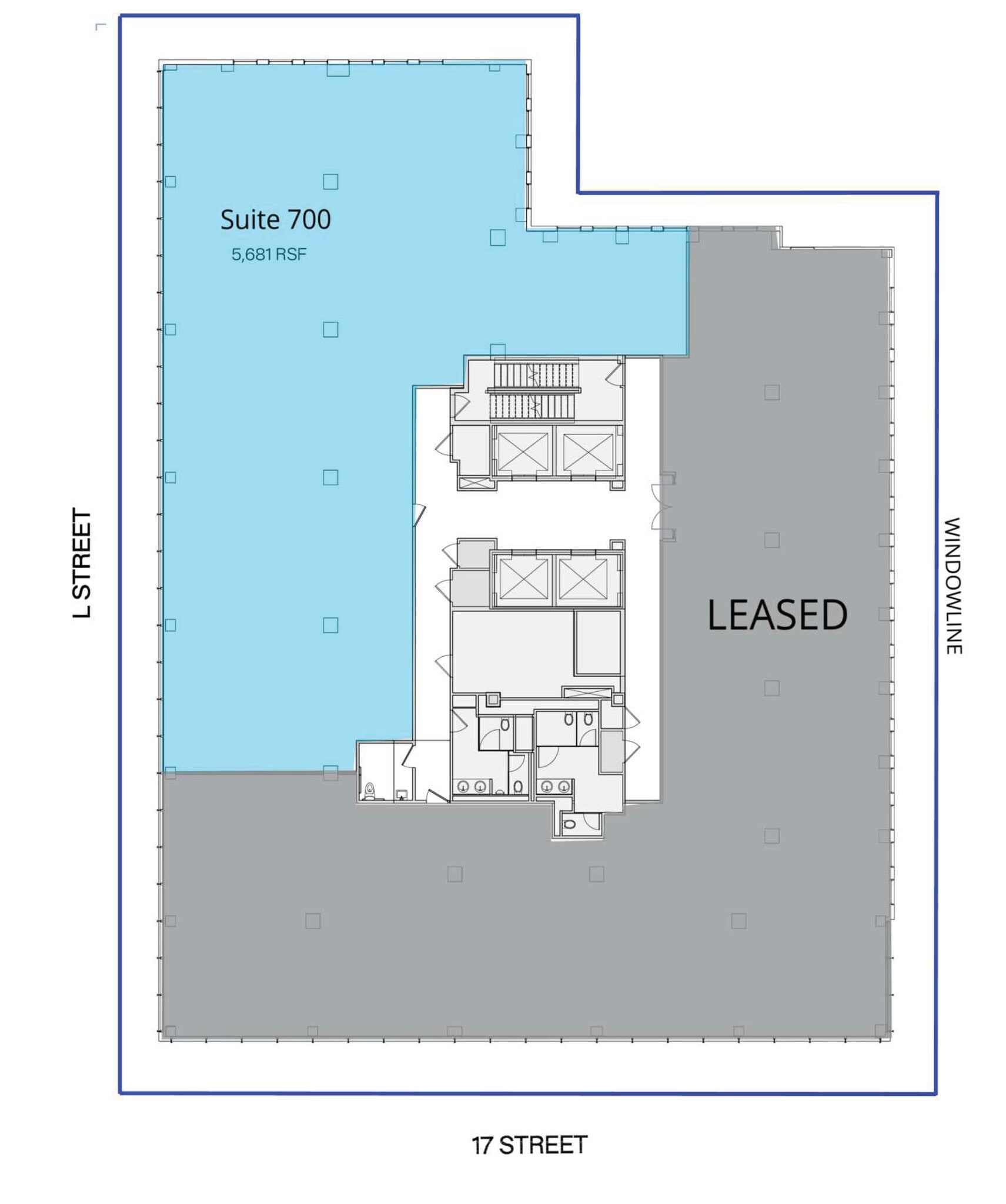 1660 L St NW, Washington, DC for lease Floor Plan- Image 1 of 5