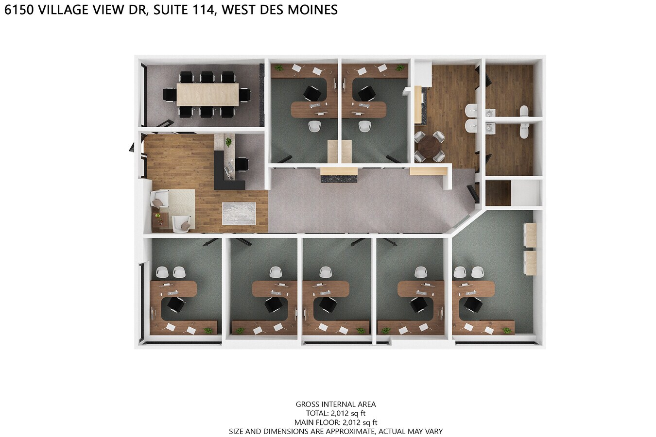 6150 Village View Dr, West Des Moines, IA 50266 - Unit 114 -  - Floor Plan - Image 1 of 4