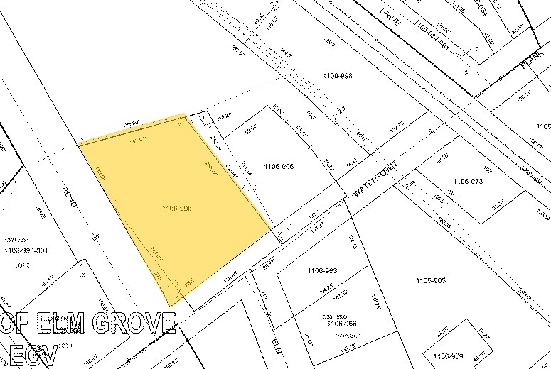 13500 Watertown Plank Rd, Elm Grove, WI for sale Plat Map- Image 1 of 1