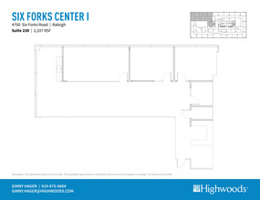 4700 Six Forks Rd, Raleigh, NC for lease Floor Plan- Image 1 of 1