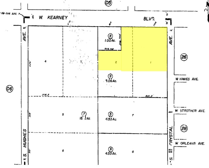 SWC Kearney Blvd and Crystal Ave, Fresno, CA for sale - Plat Map - Image 2 of 2