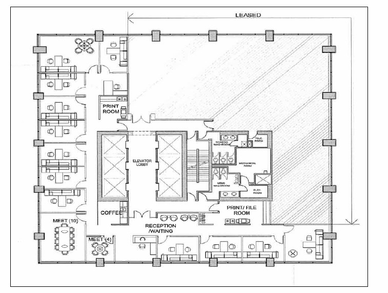 635 8th Ave SW, Calgary, AB for lease Floor Plan- Image 1 of 1