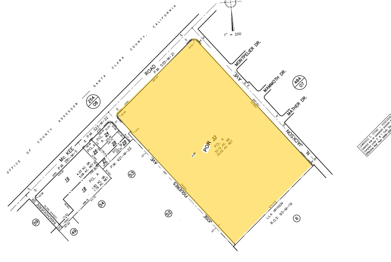 200 Jose Figueres Ave, San Jose, CA for sale - Plat Map - Image 2 of 5