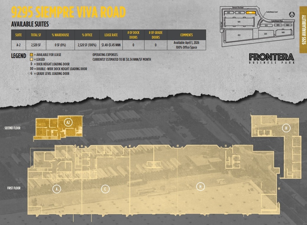 9375 Customhouse Plz, San Diego, CA for lease Floor Plan- Image 1 of 1