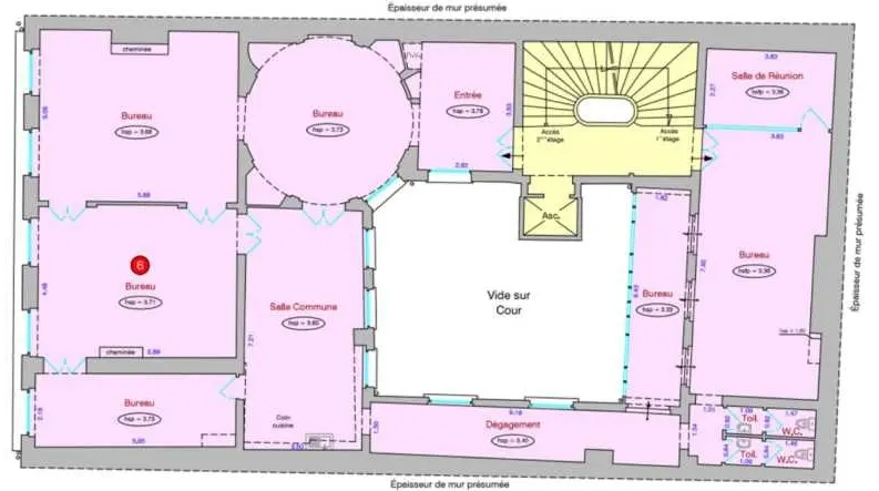 Office in Paris for lease Floor Plan- Image 1 of 1