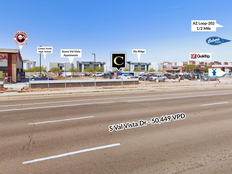 Melrose & Val Vista NWC dr, Gilbert, AZ for sale - Building Photo - Image 2 of 3