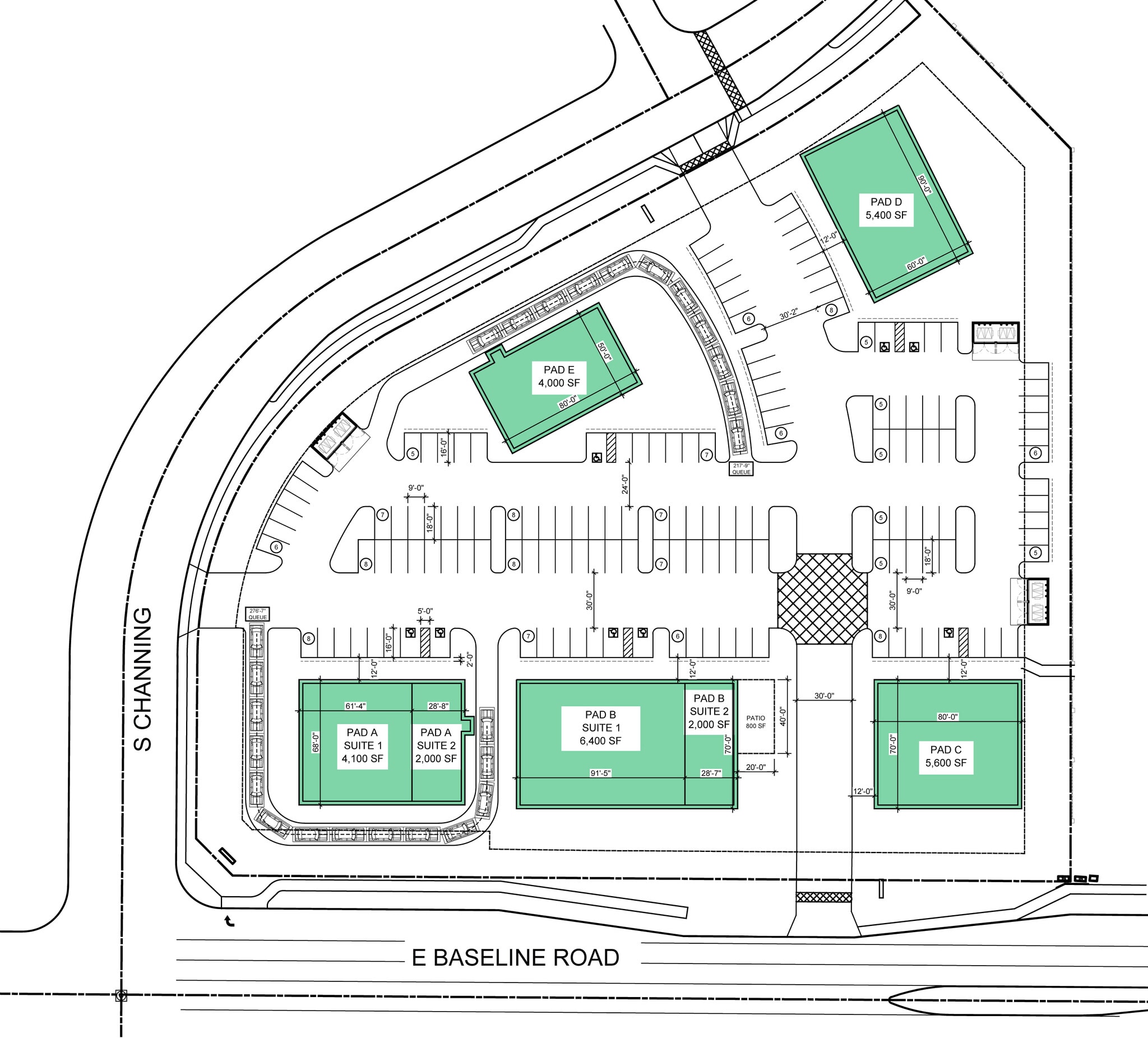 Nec Baseline Rd & Hawes Rd, Mesa, AZ for lease Site Plan- Image 1 of 12