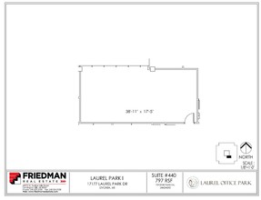 17177 N Laurel Park Dr, Livonia, MI for lease Floor Plan- Image 1 of 2