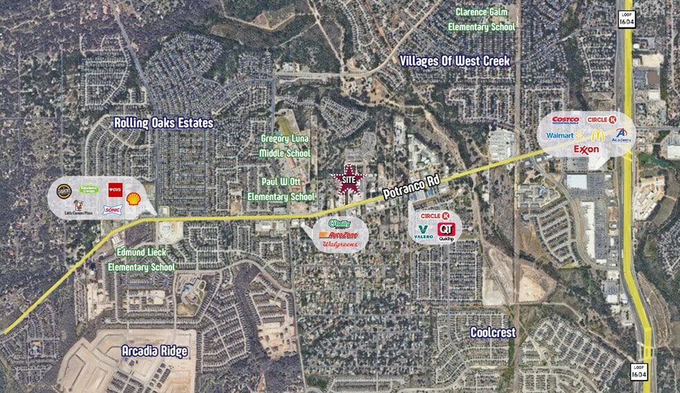 12135 Potranco Rd, San Antonio, TX for sale - Aerial - Image 2 of 3