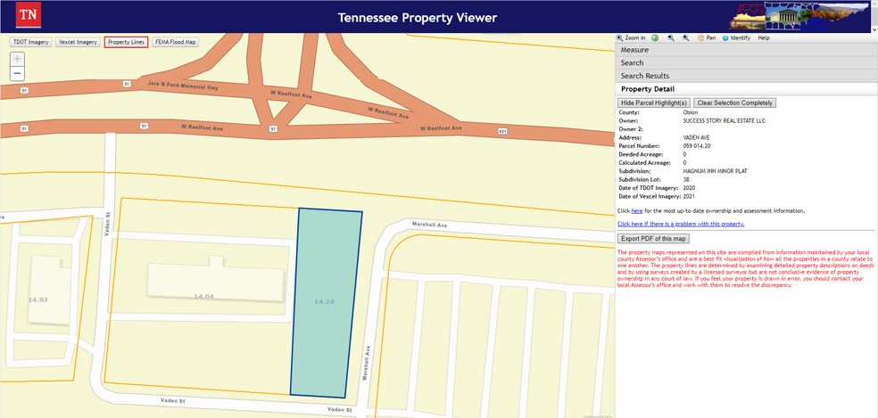 0 0 Vaden, Union City, TN for sale - Building Photo - Image 2 of 4