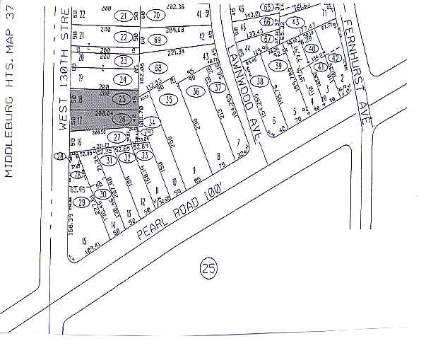 6699 W 130th St, Cleveland, OH for lease - Plat Map - Image 2 of 2