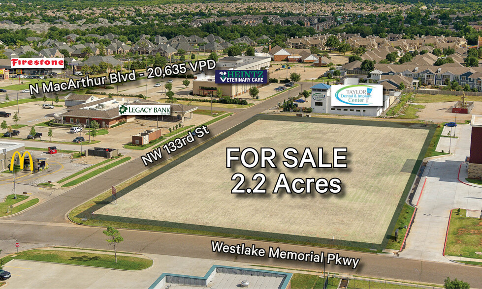 Westlake Memorial Pkwy & NW 133rd St, Oklahoma City, OK for sale - Primary Photo - Image 1 of 3