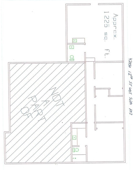 42450 12th St W, Lancaster, CA for lease - Floor Plan - Image 3 of 4