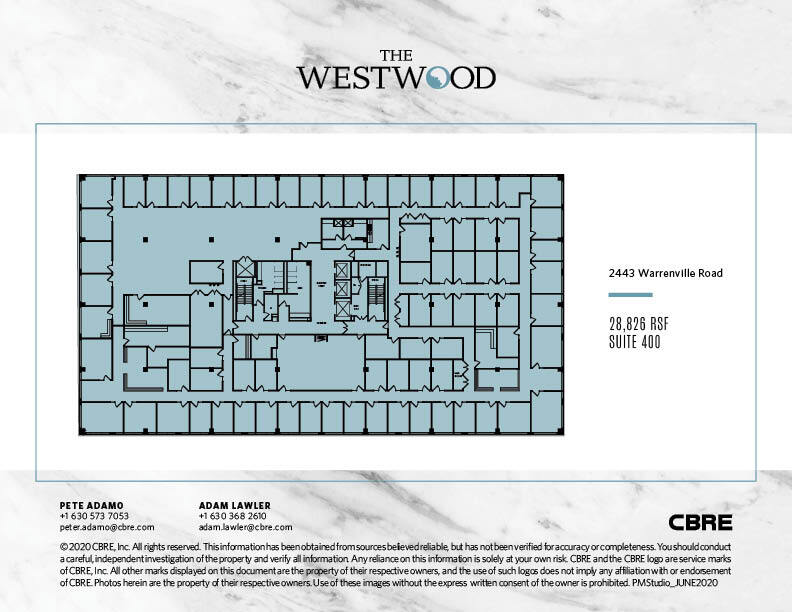 2443 Warrenville Rd, Lisle, IL for lease Floor Plan- Image 1 of 1