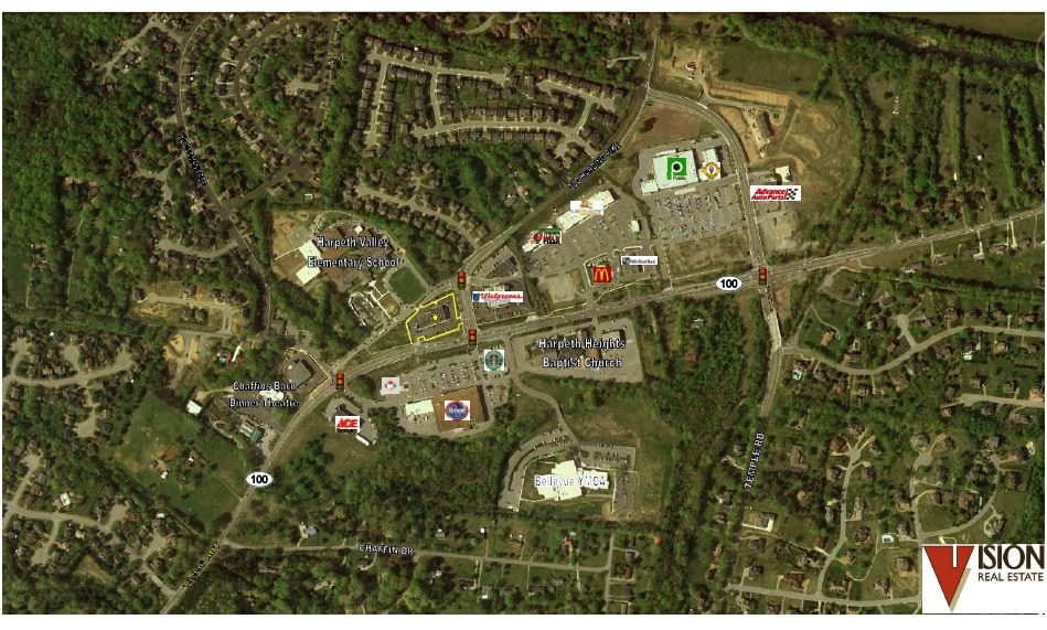 8116-8126 Highway 100, Nashville, TN for lease - Aerial - Image 2 of 5