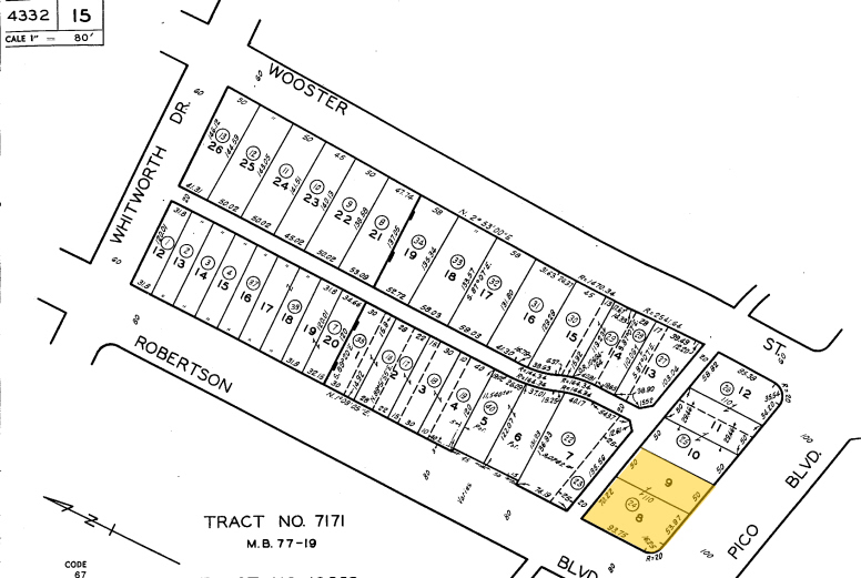 8771-8783 W Pico Blvd, Los Angeles, CA for lease - Plat Map - Image 3 of 32