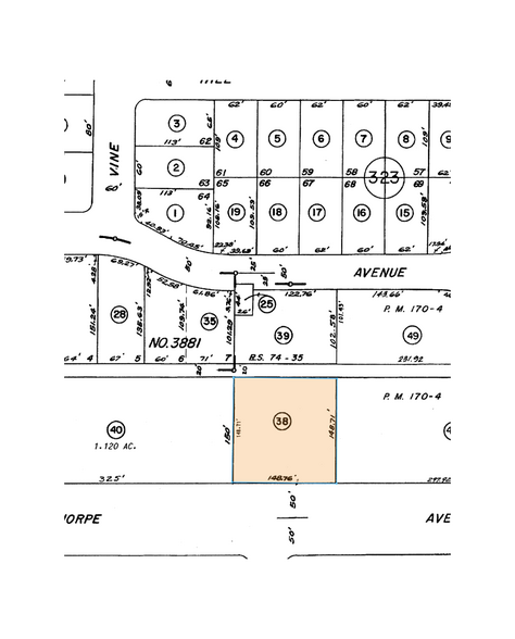 2635 W Orangethorpe Ave, Fullerton, CA for sale - Plat Map - Image 3 of 3