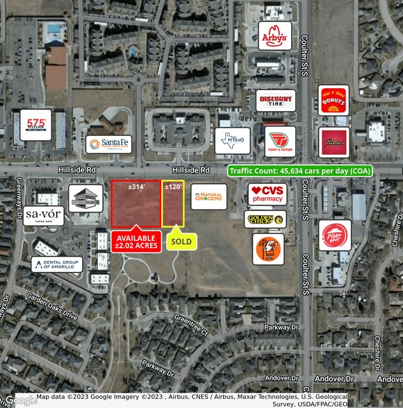 Hillside West Of Coulter, Amarillo, TX 79109 Land for Sale