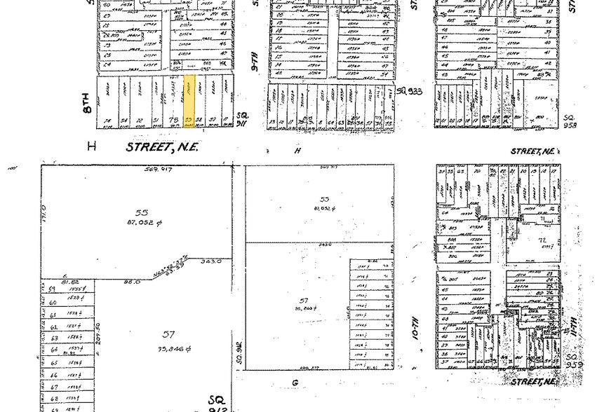 816 H St NE, Washington, DC for sale - Plat Map - Image 1 of 1