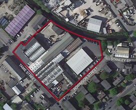 Stanley St, Stalybridge, CHS - aerial  map view