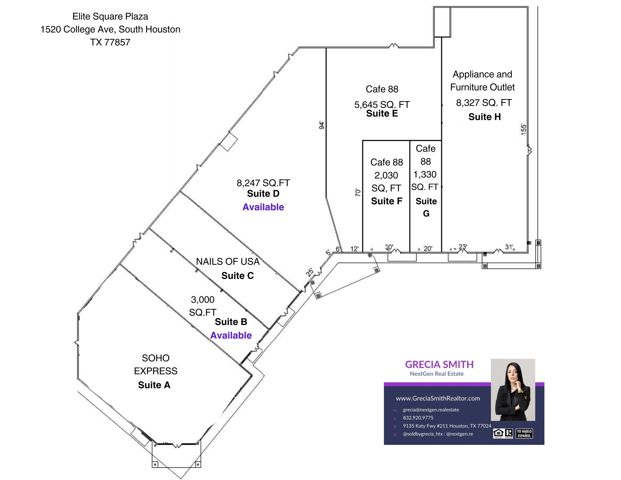 1520 College Ave, South Houston, TX for lease Site Plan- Image 1 of 1