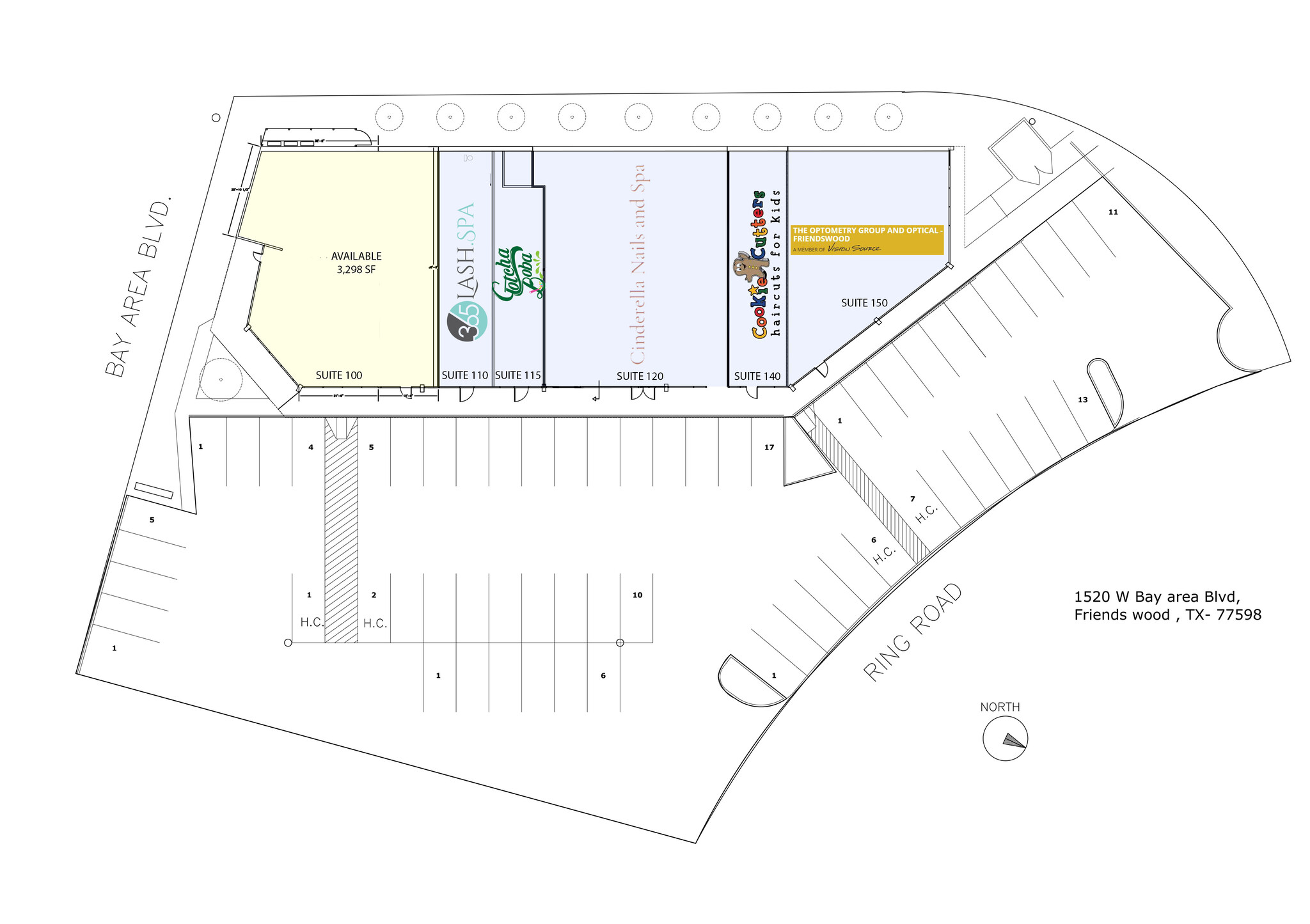 1520 W Bay Area Blvd, Friendswood, TX for lease Site Plan- Image 1 of 1