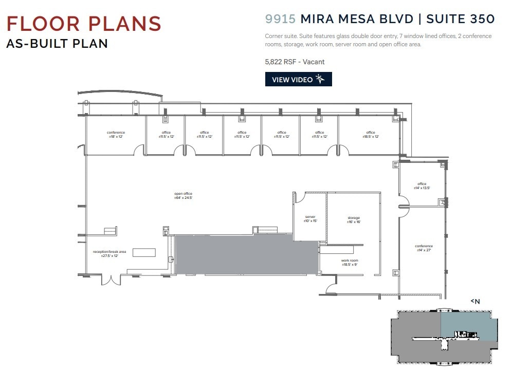 9915 Mira Mesa Blvd, San Diego, CA for lease Floor Plan- Image 1 of 2