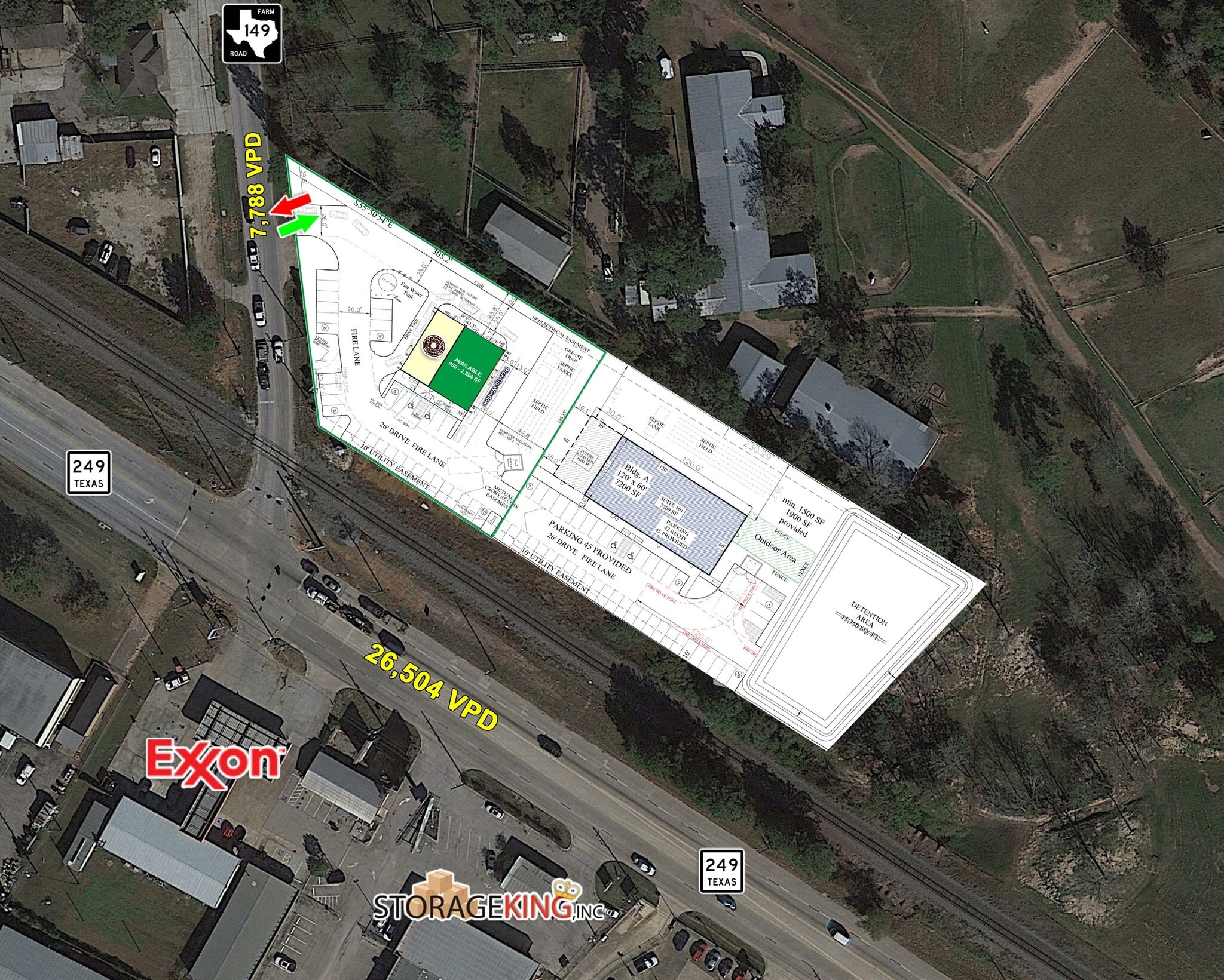 35502 FM 149 Rd, Pinehurst, TX for lease Site Plan- Image 1 of 2