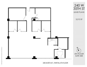 240 W 35th St, New York, NY for lease Floor Plan- Image 1 of 2