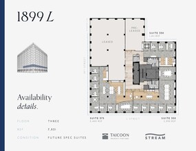 1899 L St NW, Washington, DC for lease Floor Plan- Image 1 of 2