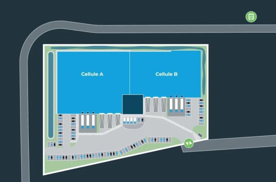Industrial in Tremblay-en-France for lease - Site Plan - Image 3 of 3