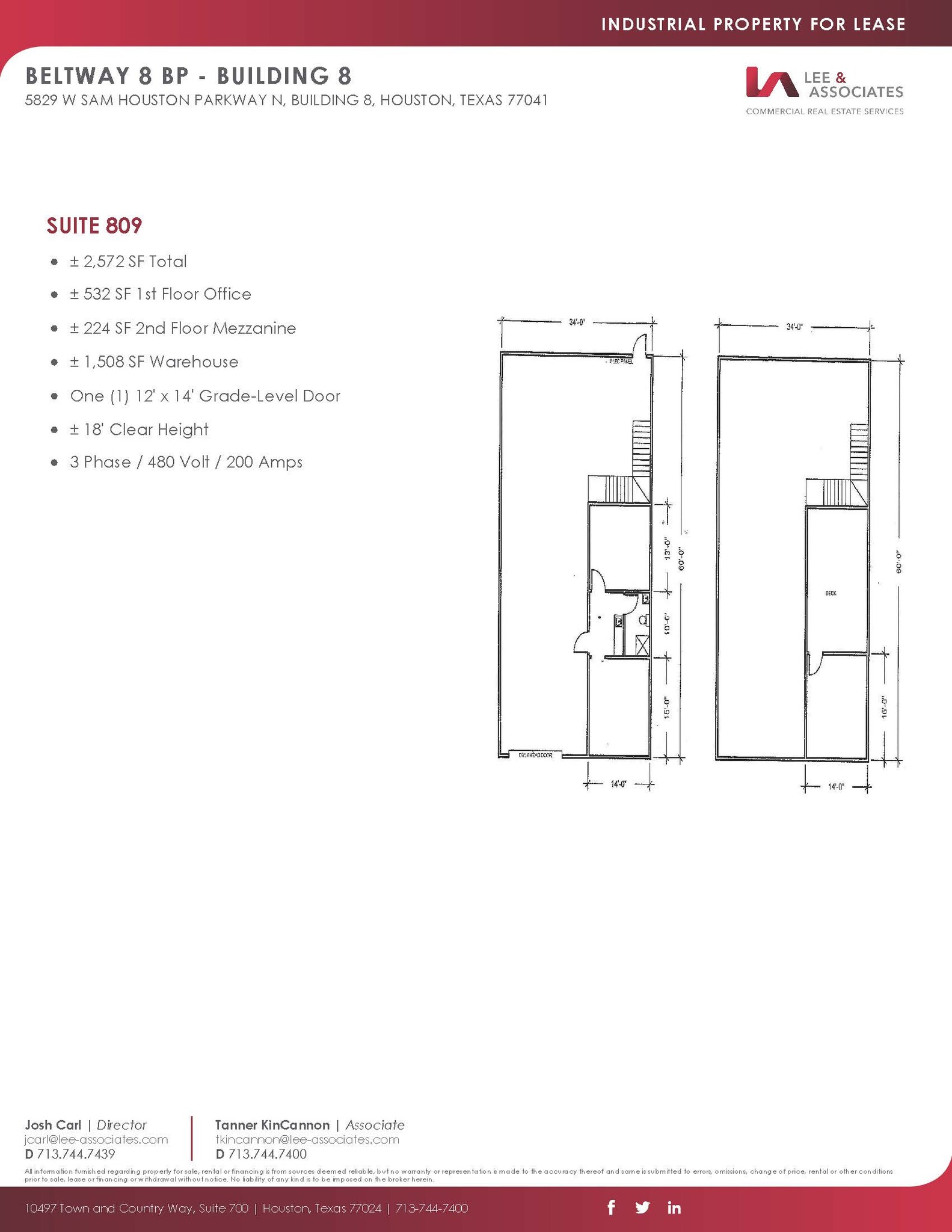 5829 W Sam Houston Pky N, Houston, TX for lease Floor Plan- Image 1 of 1