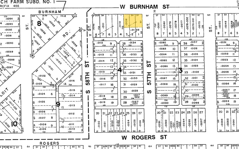 5701-5711 W Burnham St, Milwaukee, WI for lease - Plat Map - Image 3 of 6