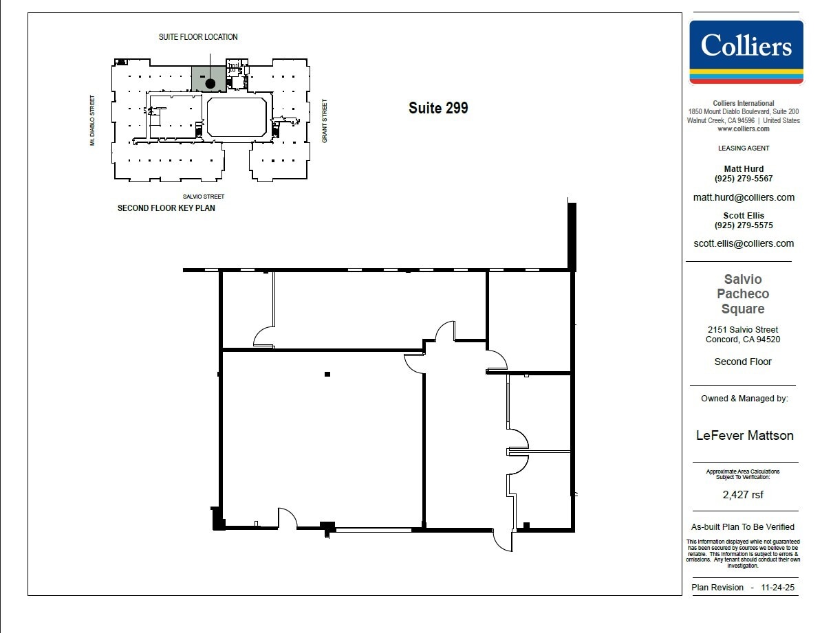 2151 Salvio St, Concord, CA for lease Floor Plan- Image 1 of 1
