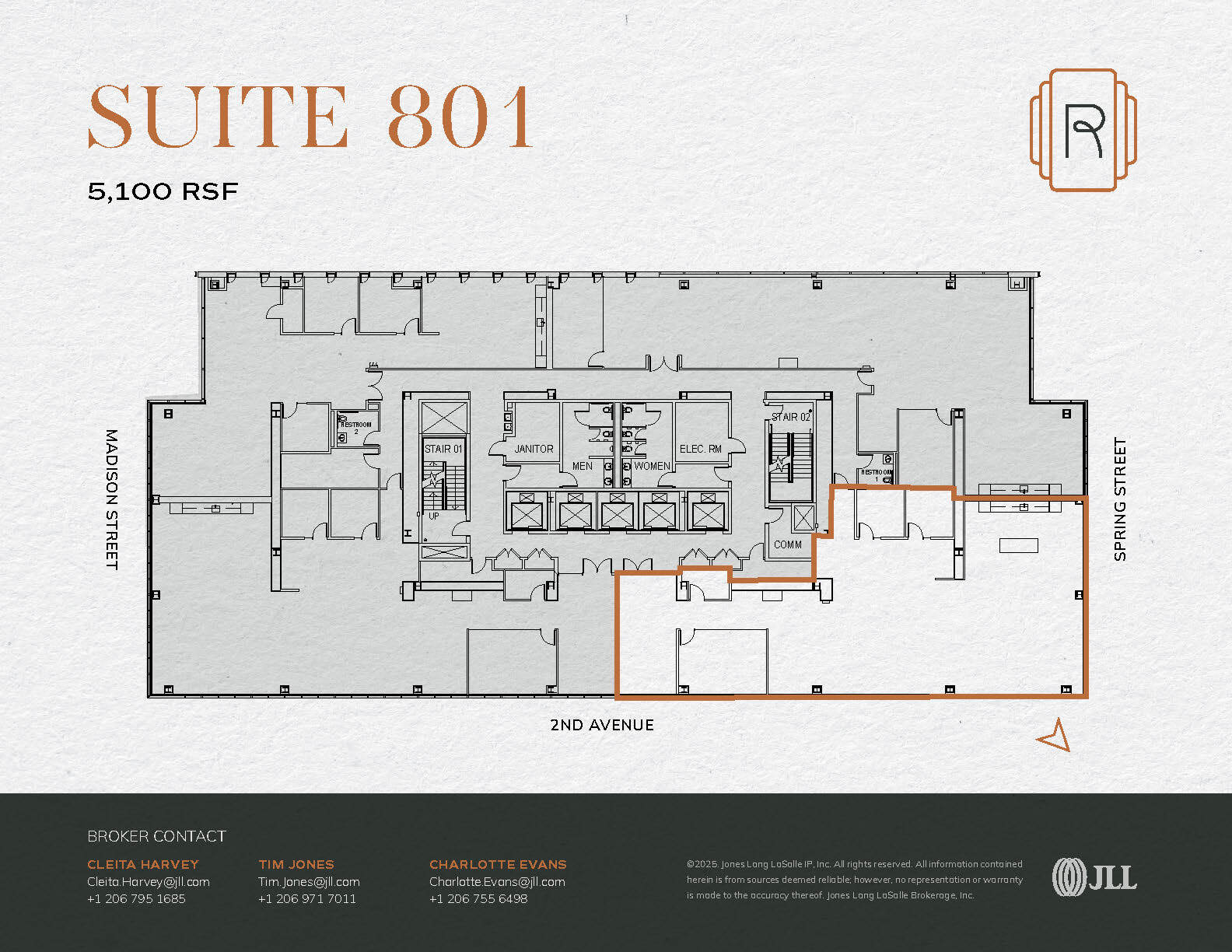 1015 2nd Ave, Seattle, WA for lease Floor Plan- Image 1 of 9