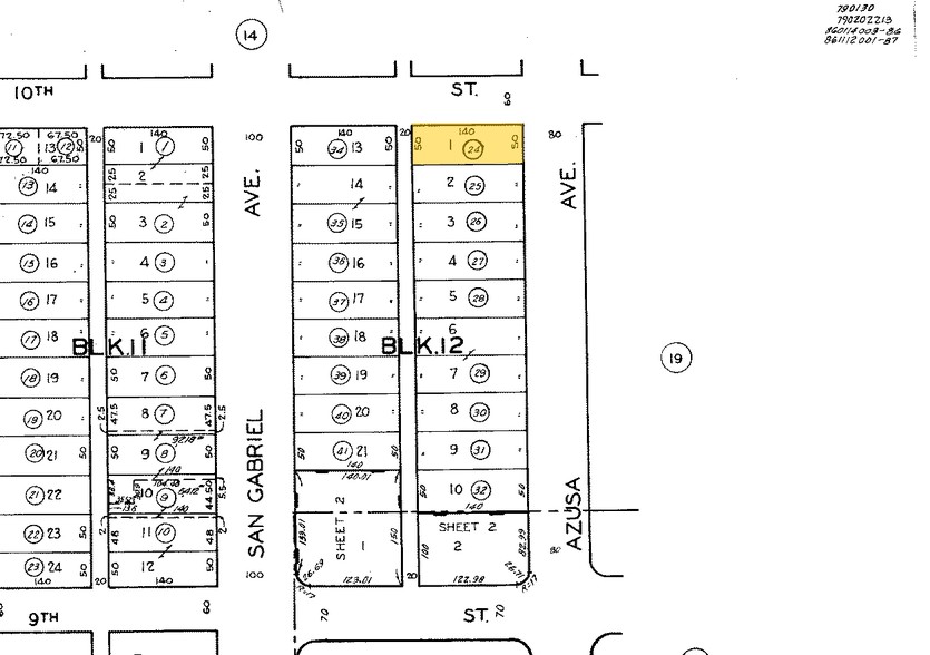 945 N Azusa Ave, Azusa, CA for lease - Plat Map - Image 2 of 2