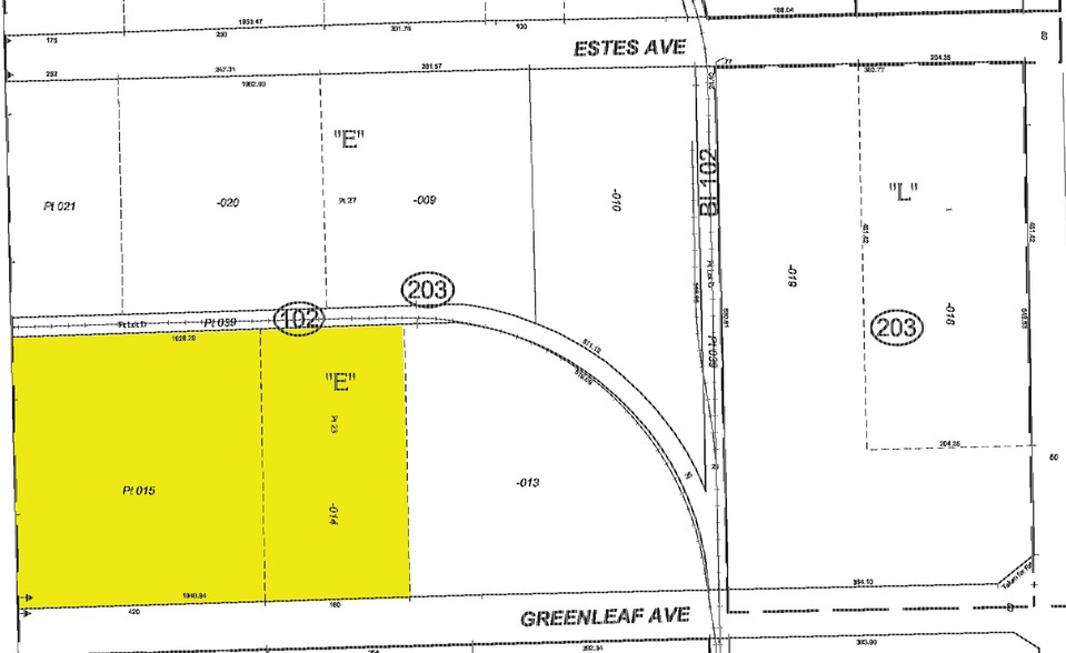 2400-2440 Greenleaf Ave, Elk Grove Village, IL for lease - Plat Map - Image 2 of 4