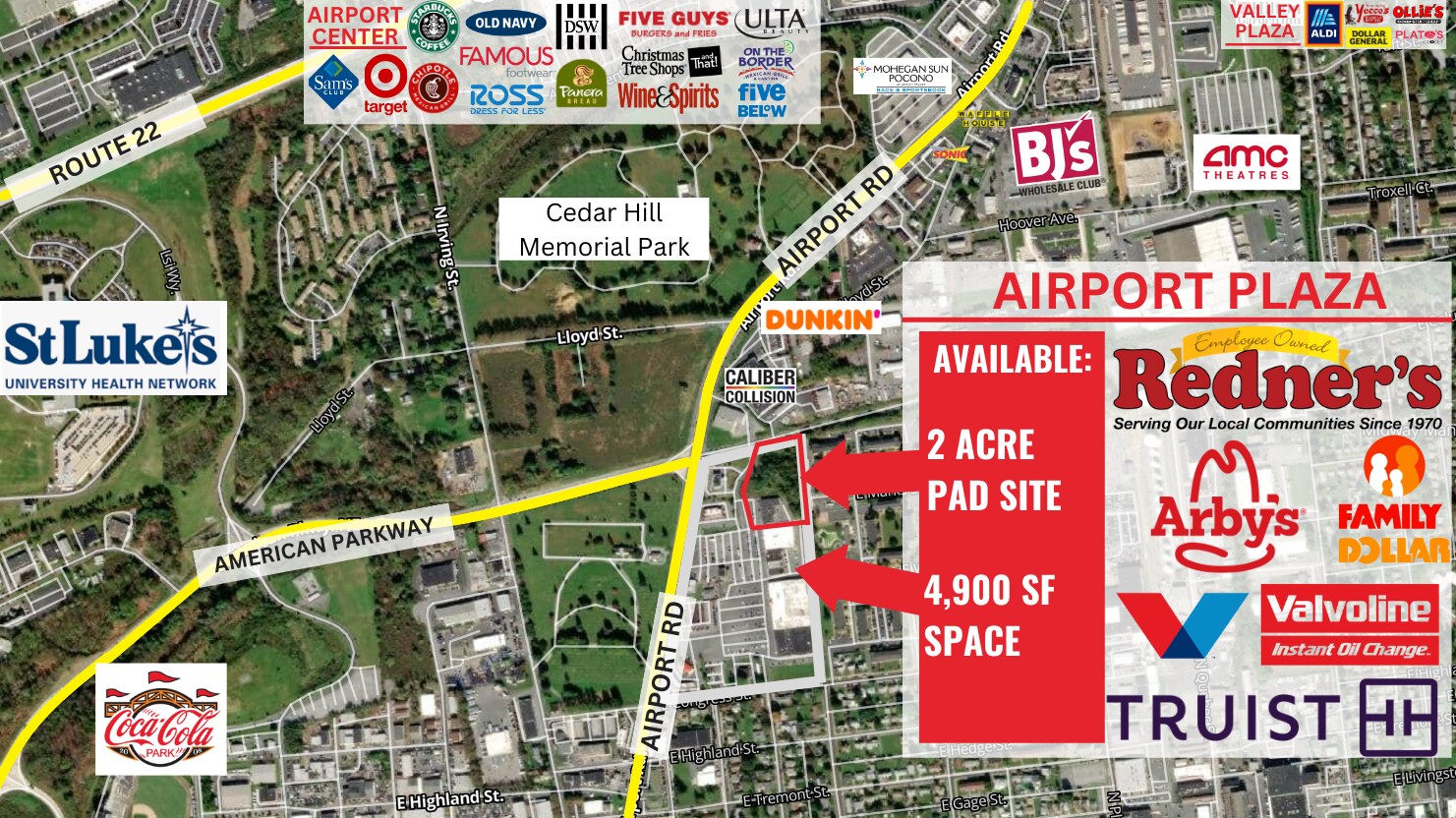 12451305 Airport Rd, Allentown, PA 18109 Airport Road Shopping