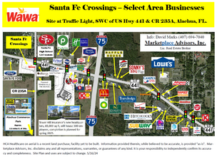 US HWY 441 & CR 235A, Alachua, FL - aerial  map view