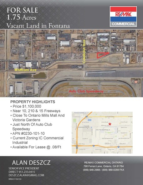 Whittram Ave, Fontana, CA for sale - Building Photo - Image 1 of 1