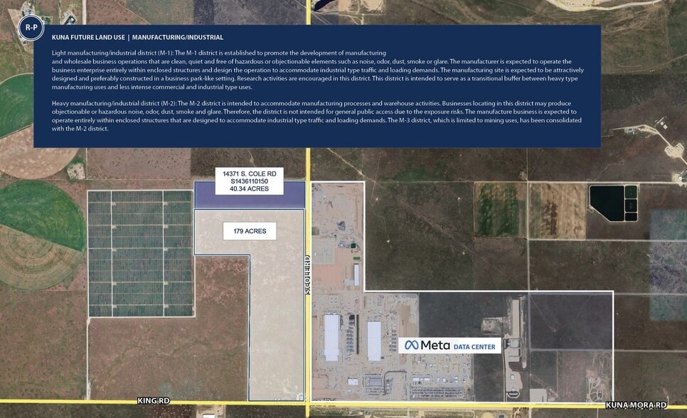 14371 S Cole Rd, Kuna, ID for sale - Aerial - Image 2 of 3
