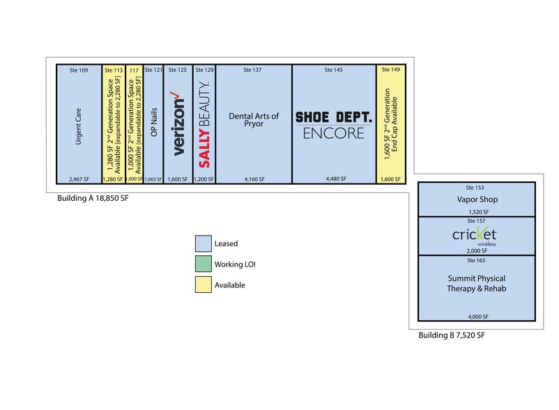 NEQ Highway 69 & Steve Barry Boulevard, Pryor, OK for lease - Site Plan - Image 1 of 2