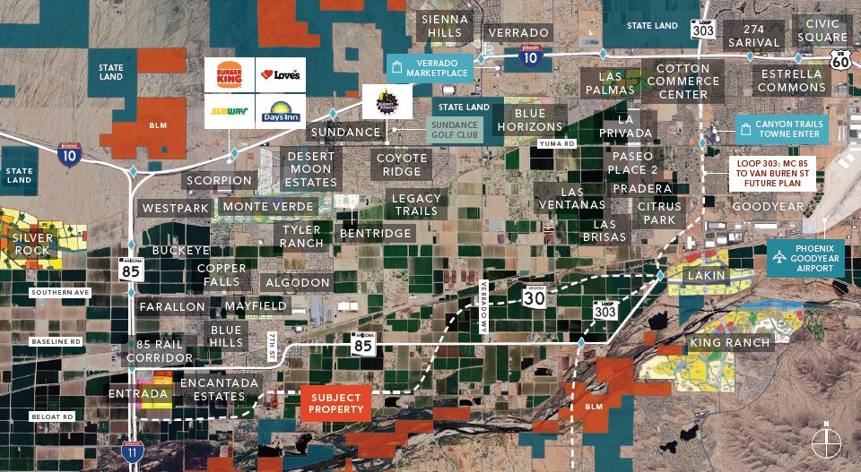 SEC 7th St & Beloat rd, Buckeye, AZ for sale - Aerial - Image 1 of 3