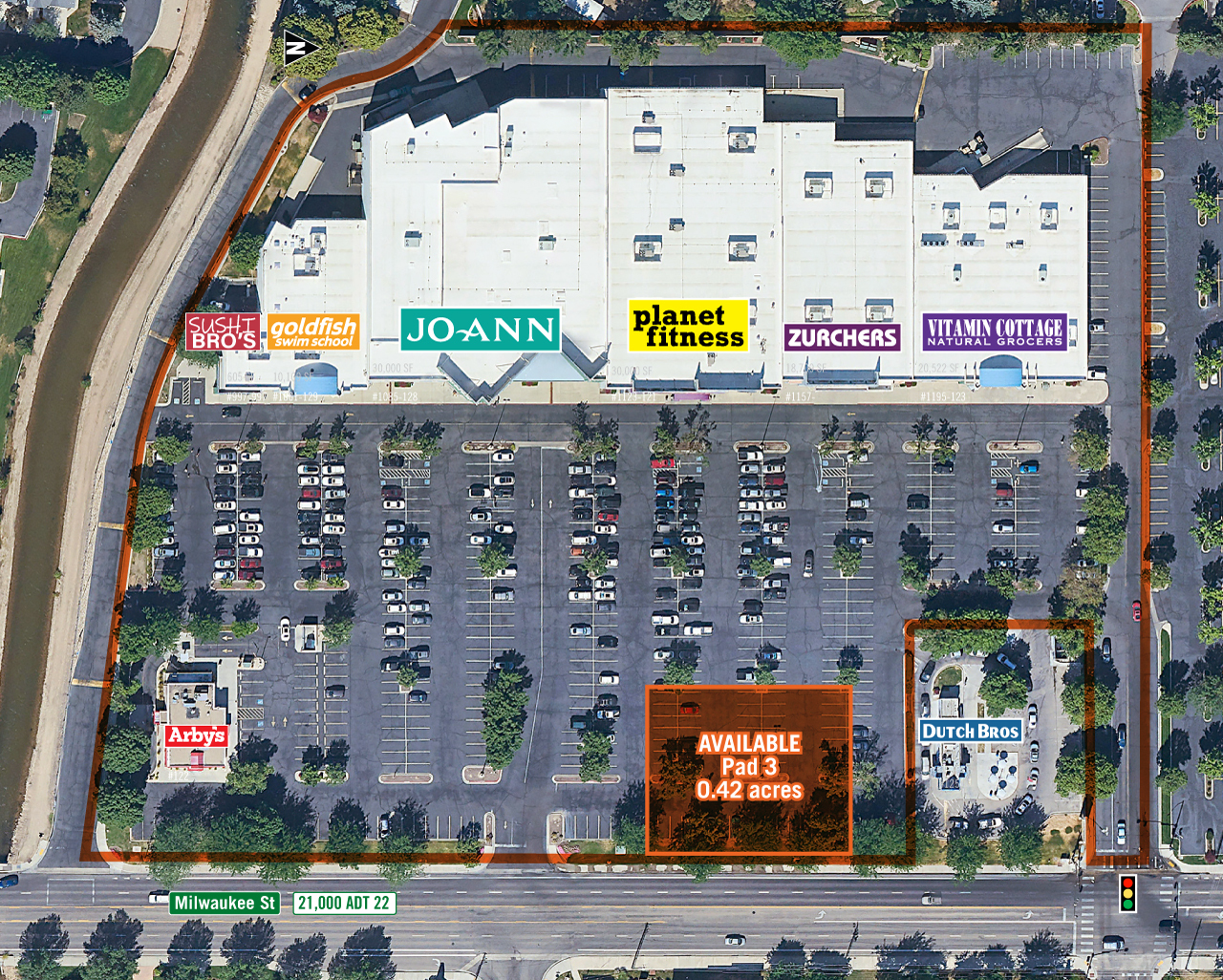 997-1123 N Milwaukee St, Boise, ID for lease Aerial- Image 1 of 5