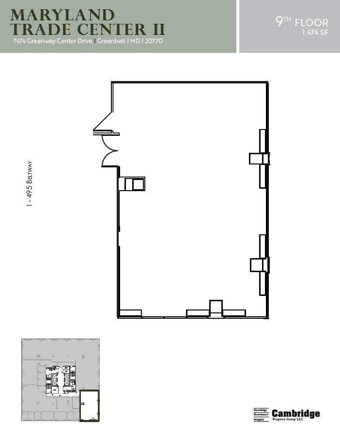 7500 Greenway Center Dr, Greenbelt, MD for lease Floor Plan- Image 1 of 1