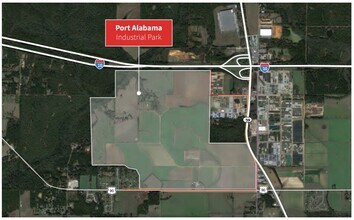 N Hickory St, Loxley, AL - Aerial  map view
