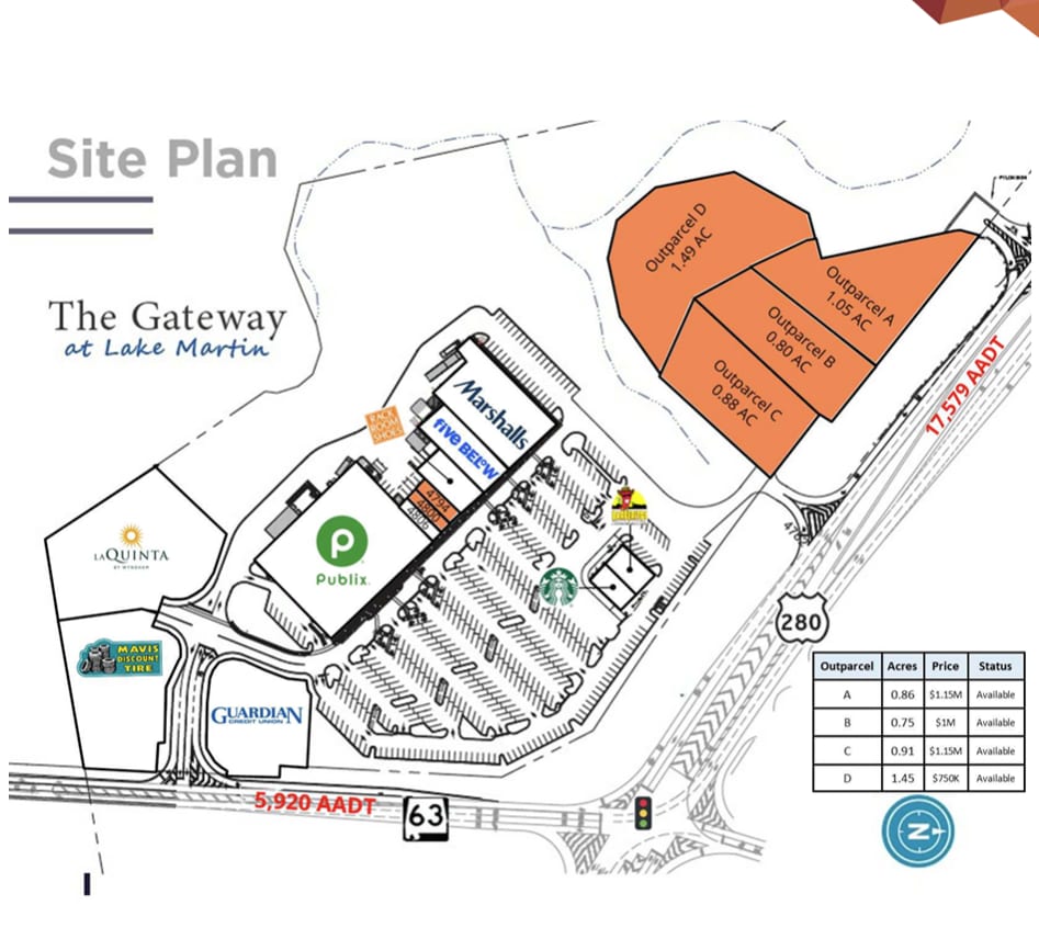 4812 Highway 280, Alexander City, AL for lease Site Plan- Image 1 of 1