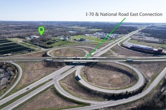 6412 National Rd E, Richmond, IN - AERIAL map view